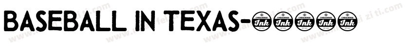 Baseball in Texas字体转换